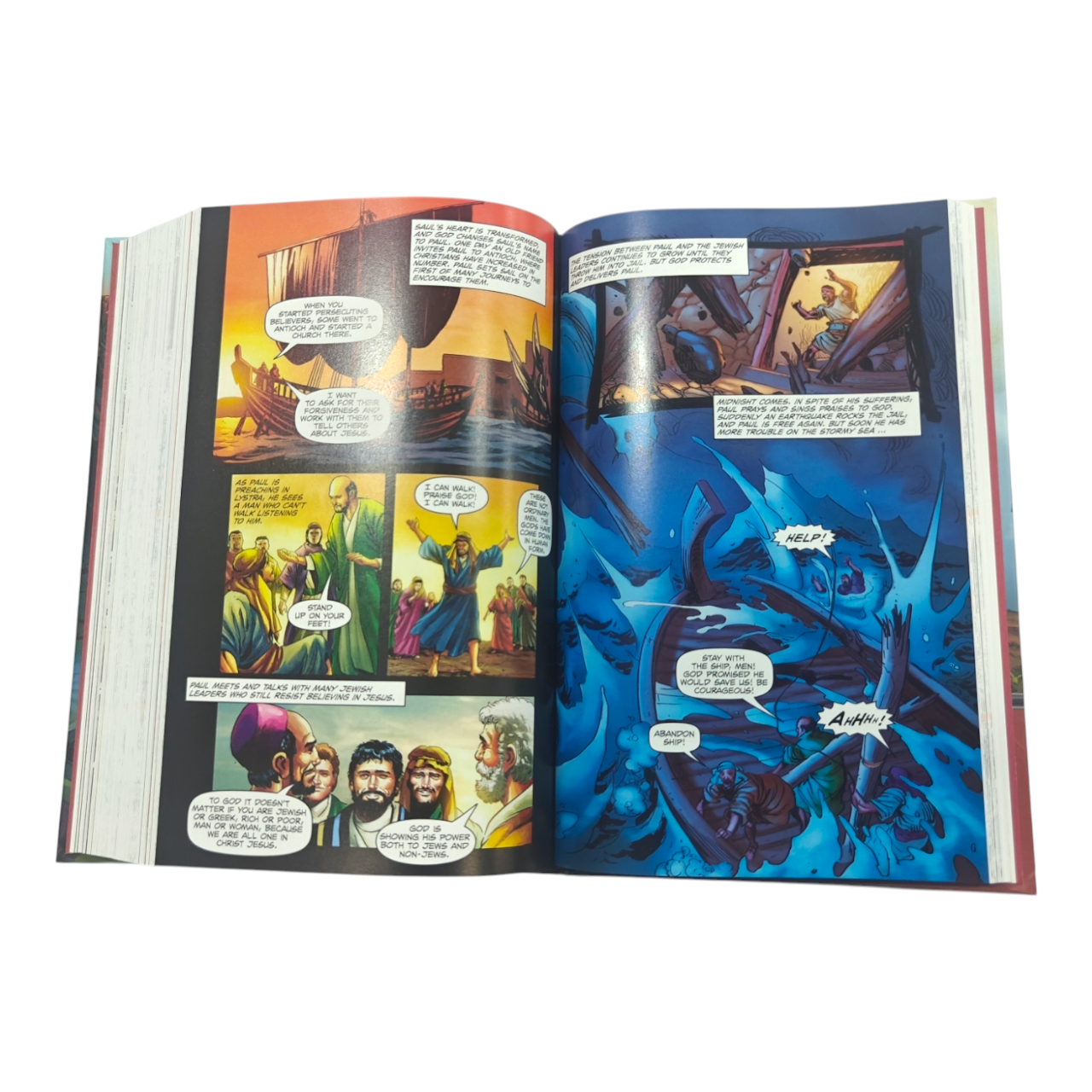 NIV, The Action Study Bible, Hardcover | Epic Comic-Book Style Illustrations by Sergio Cariello (ISBN 9780830772544)