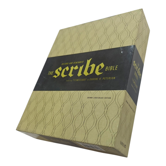 The Scribe Bible – The Message by Eugene H. Peterson | Wide-Margin Journaling Edition, Cream Paper, Leathersoft Cover, Perfect for Artists & Reflective Readers | ISBN 9781631467066