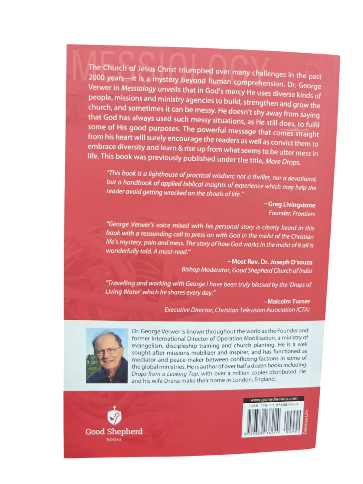 Messiology – Previously Published as More Drops | George Verwer, D.D. | Christian Missions & Evangelism Book | Good Shepherd Books