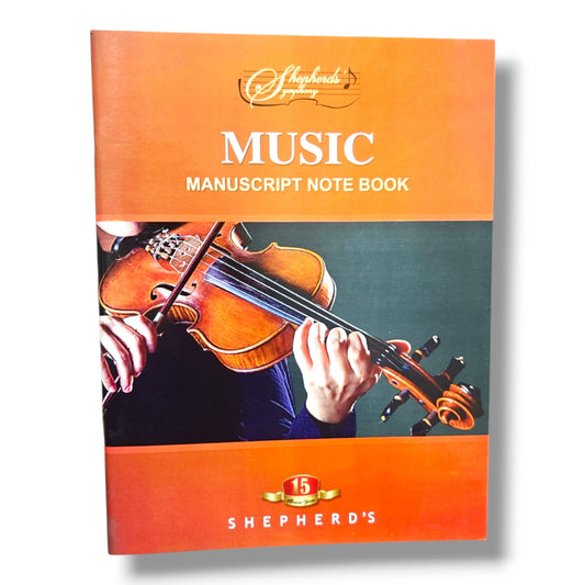 Shepherd's Music Manuscript Notebook | 15-Staff Music Writing Book | Christian Music Books | Staff Paper for Choir, Worship & Church Musicians