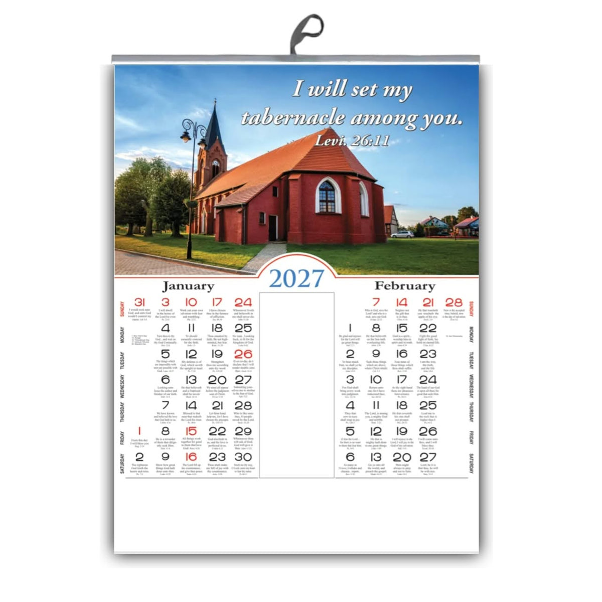 A Beautiful Year with God – 2027 Large English Scenery Calendar
