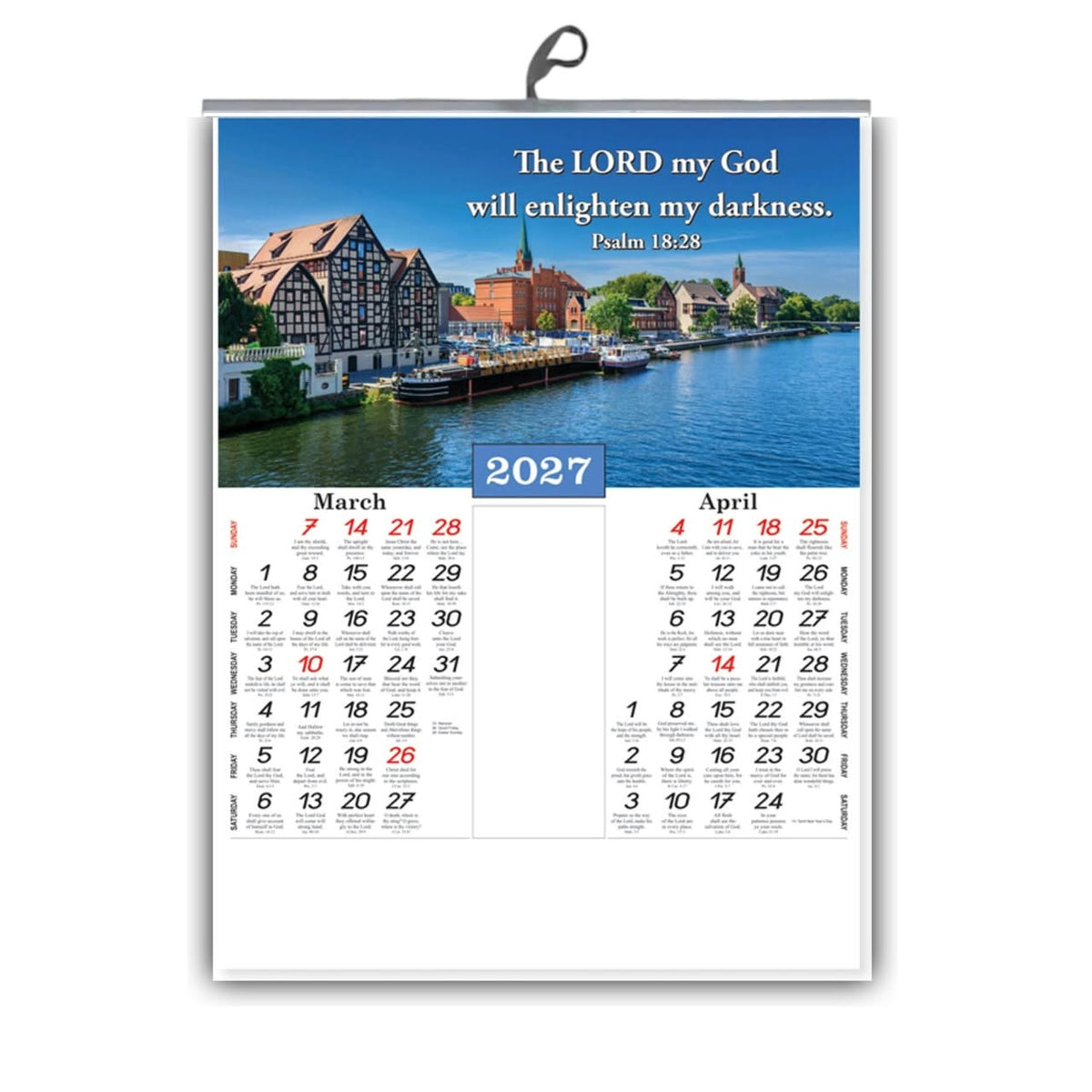 A Window to Wonder – 2027 Small English Scenery Calendar, 15 × 20