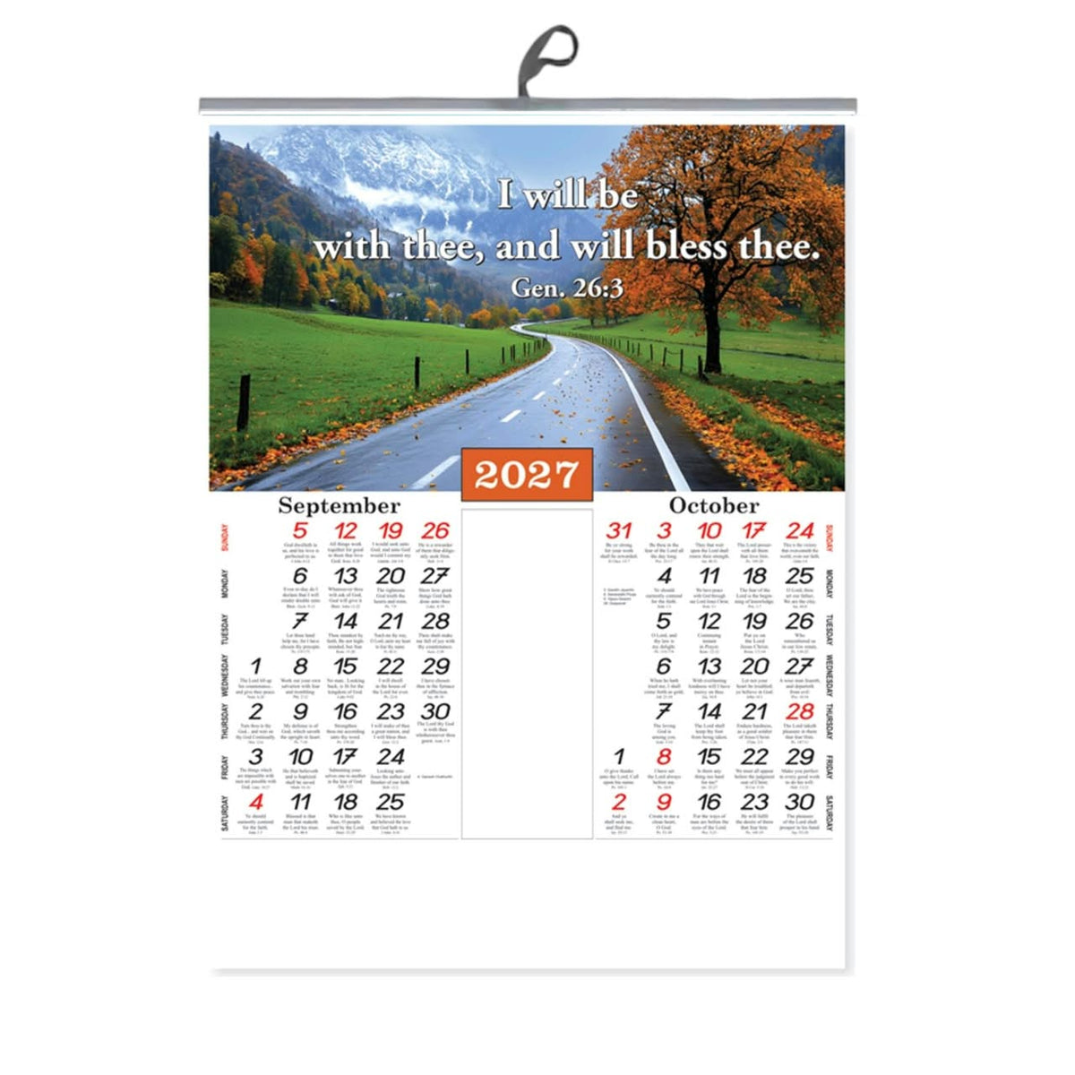 A Window to Wonder – 2027 Small English Scenery Calendar, 15 × 20