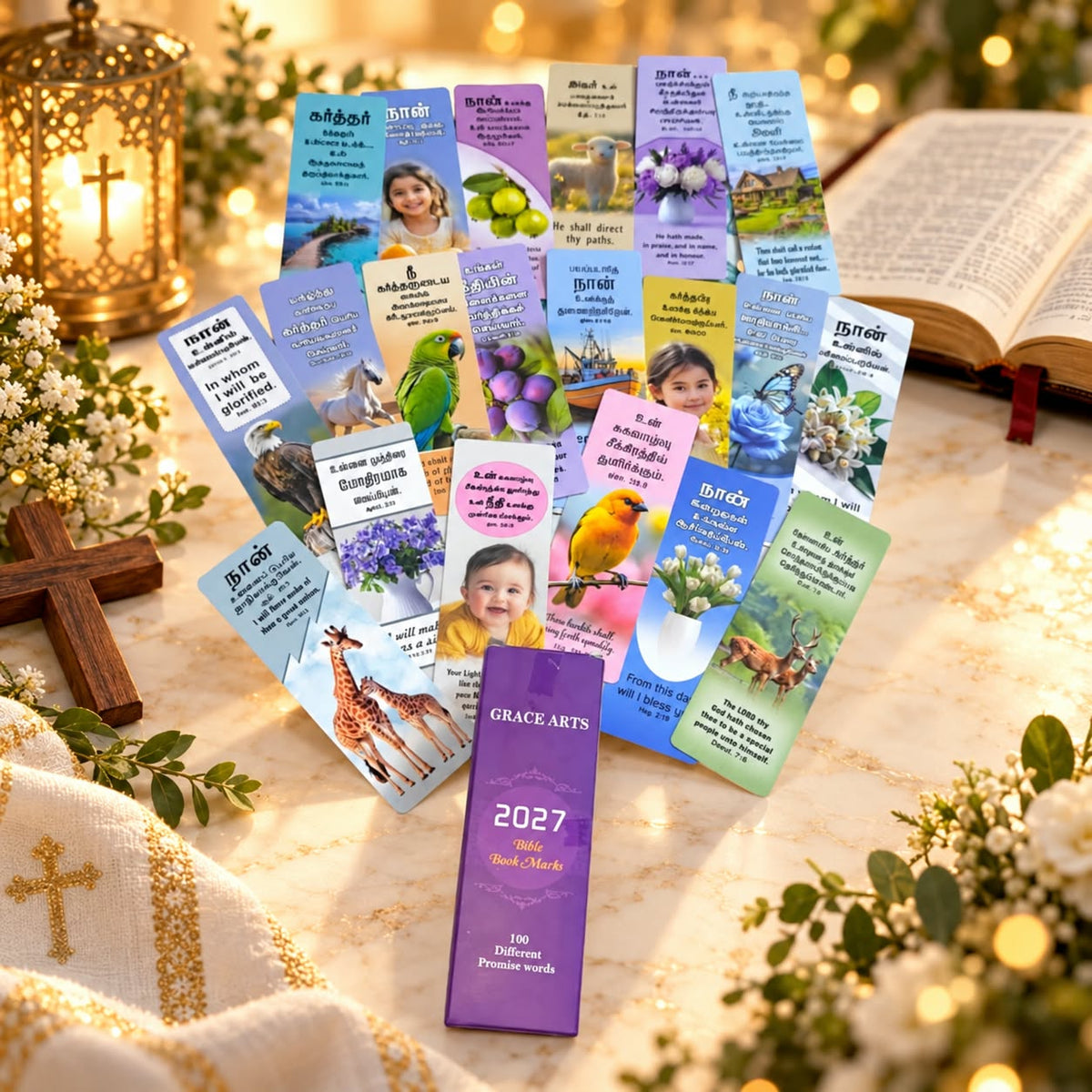 A Hundred Promises to Keep – 2027 Tamil & English Bible Cards