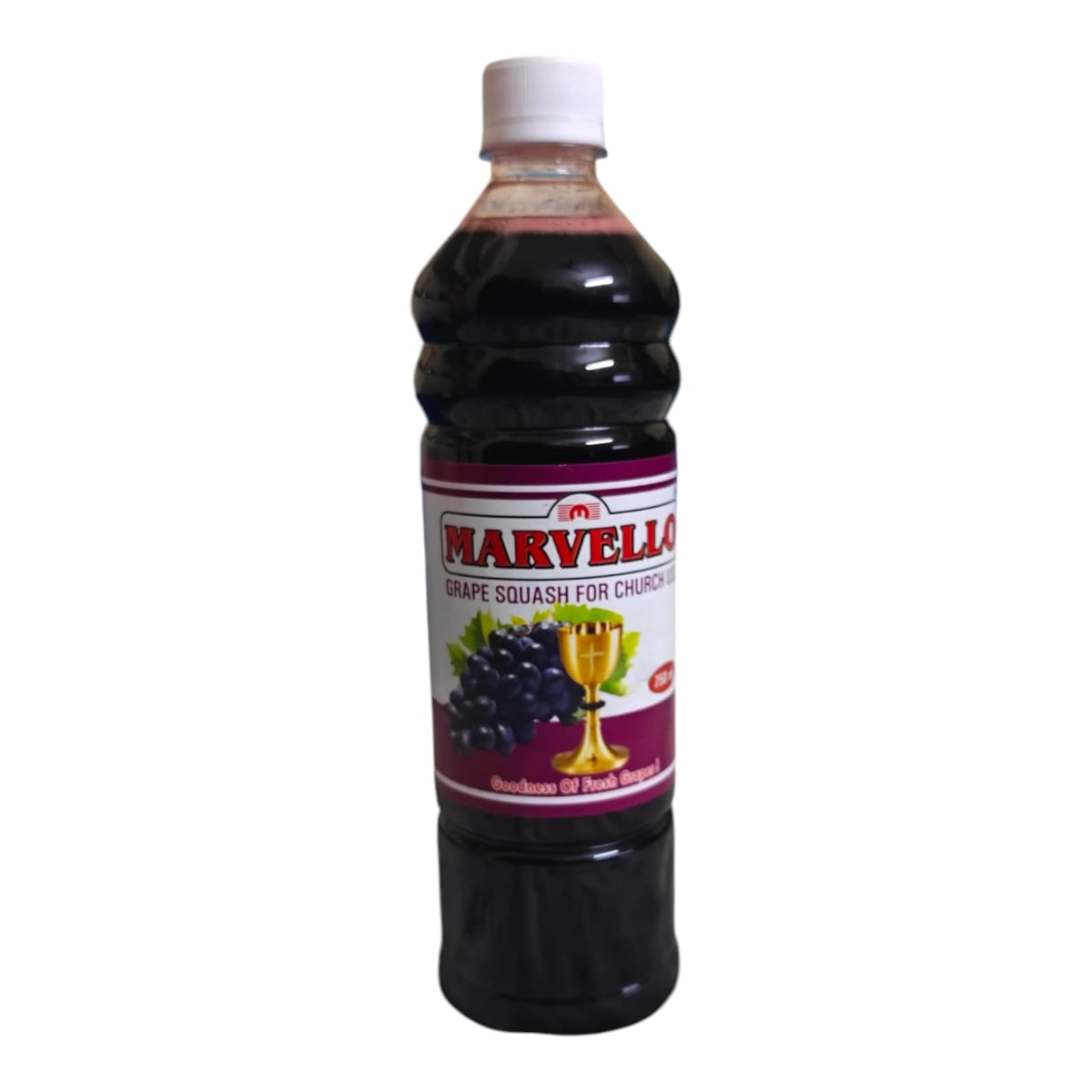 Marvello Grape Squash 750ml Bottle with 1 Holy Communion Wafer – Church Communion Offer