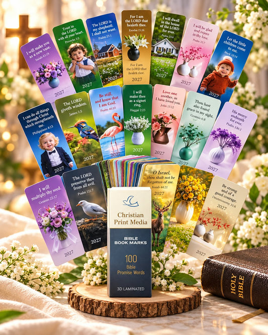 Promises to Treasure – 2027 Tamil & English Bible Promise Cards, Pack of 100