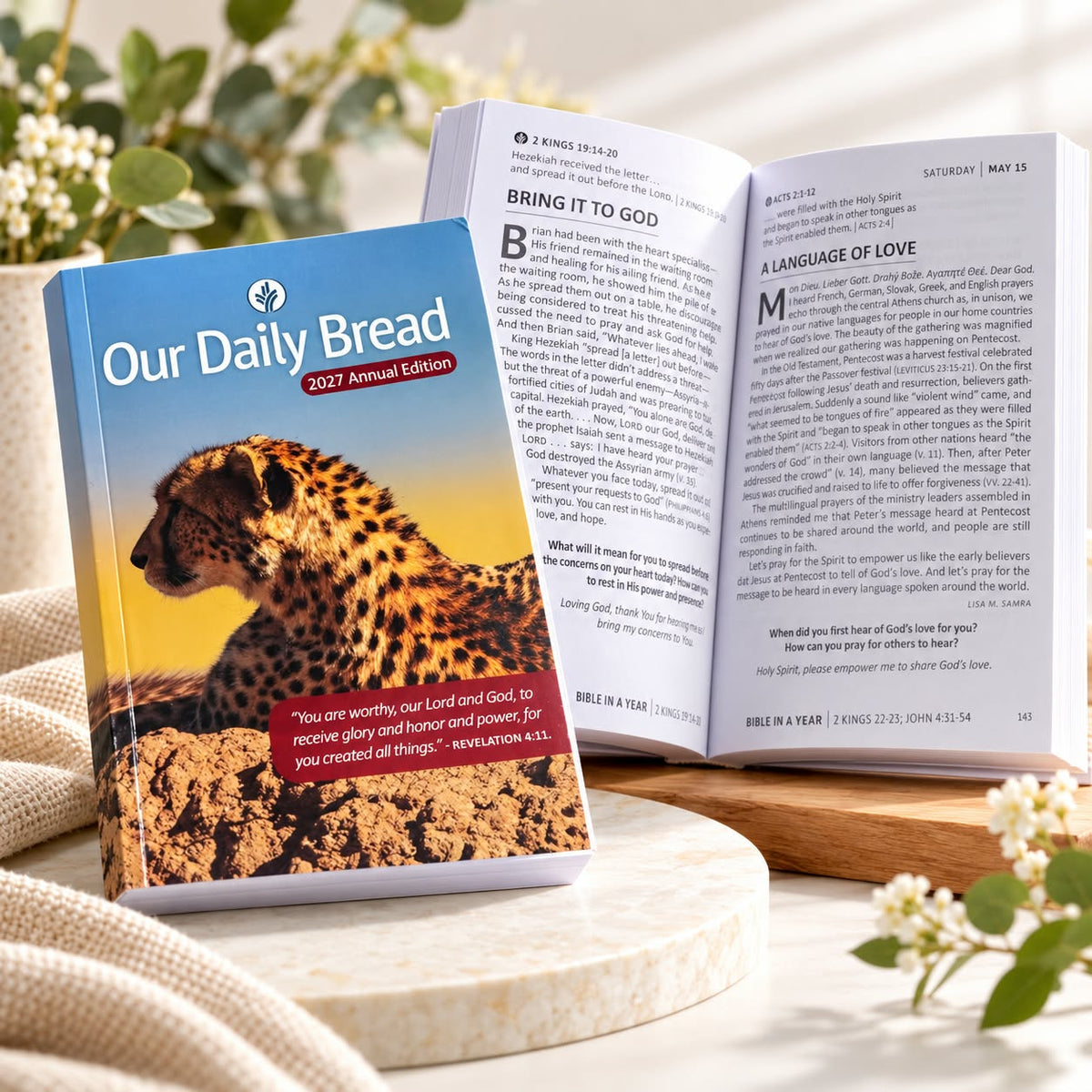 2027 Christian Diary Planner & Our Daily Bread English Annual Devotional – Set of 2
