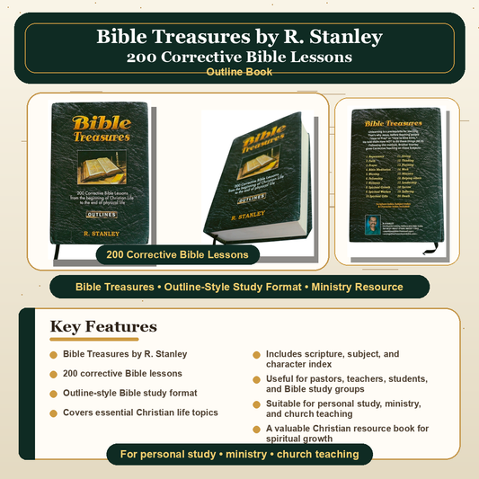 Bible Treasures: 200 Corrective Bible Lessons (Outlines) by R. Stanley – Hardcover
