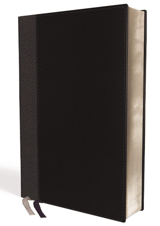 NASB, Classic Reference Bible, Leathersoft, Black, Red Letter, 1995 Text, Comfort Print Imitation Leather – Illustrated