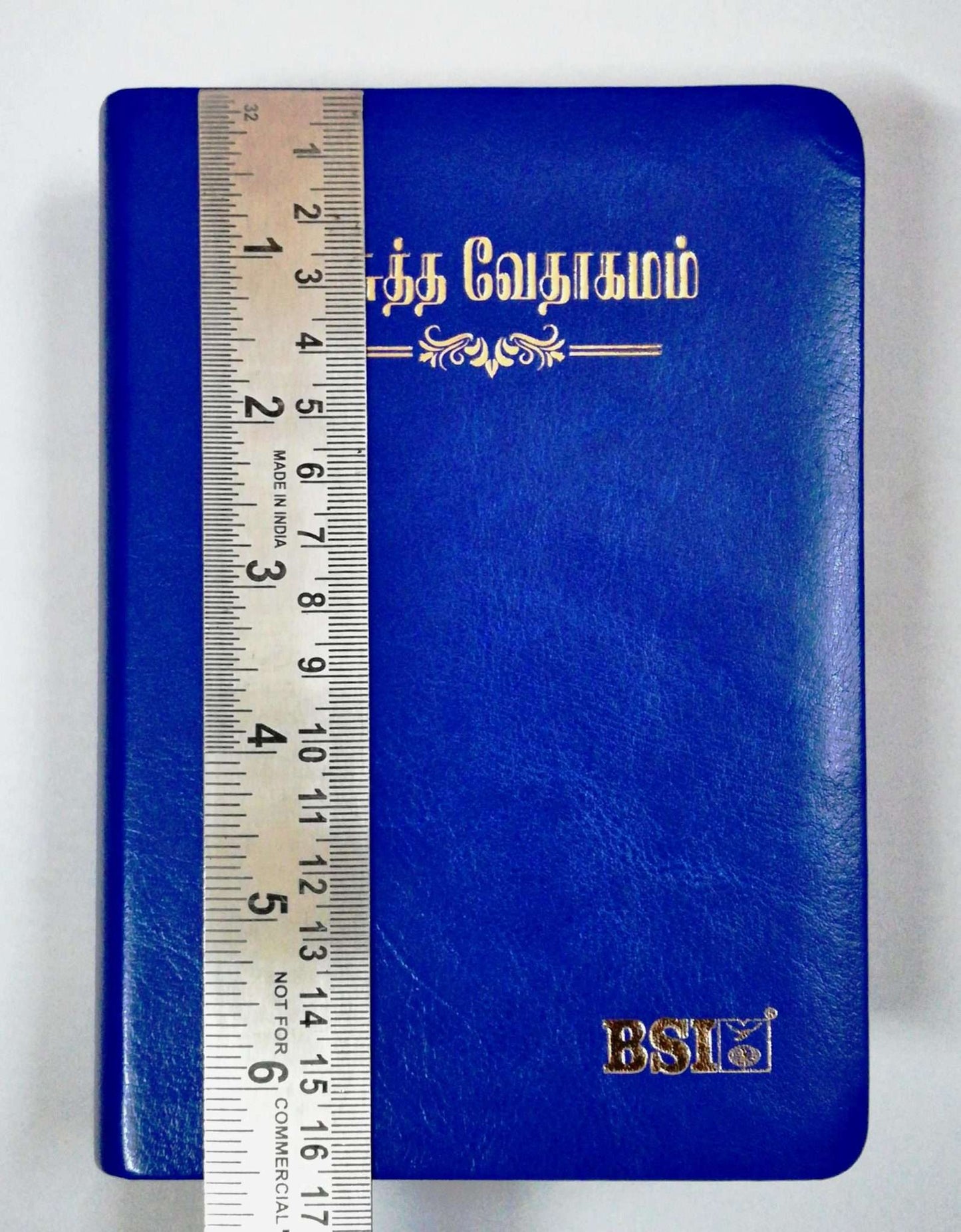 Tamil Bible Semi-Compact Edition, Blue Cover, Open Type with Thumb Index (ISBN: 9788119095650)
