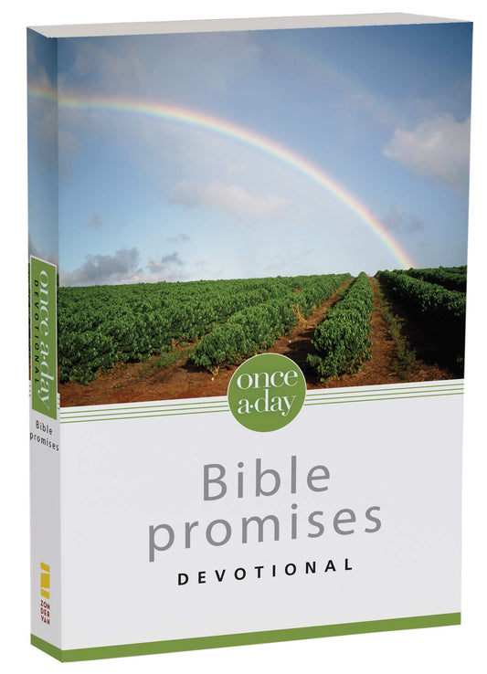 NIV Once-A-Day Promises Devotional Bible, a paperback book with daily encouragement
