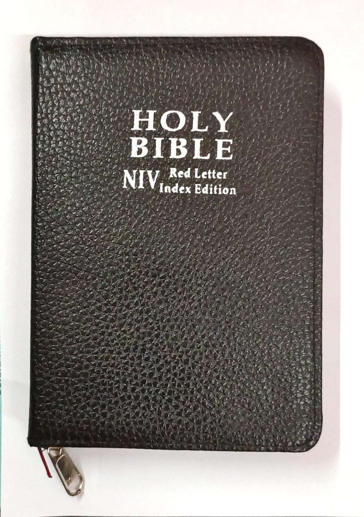 NIV Compact Bible - Red Letter Edition: Black Zip Type With Thumb Index