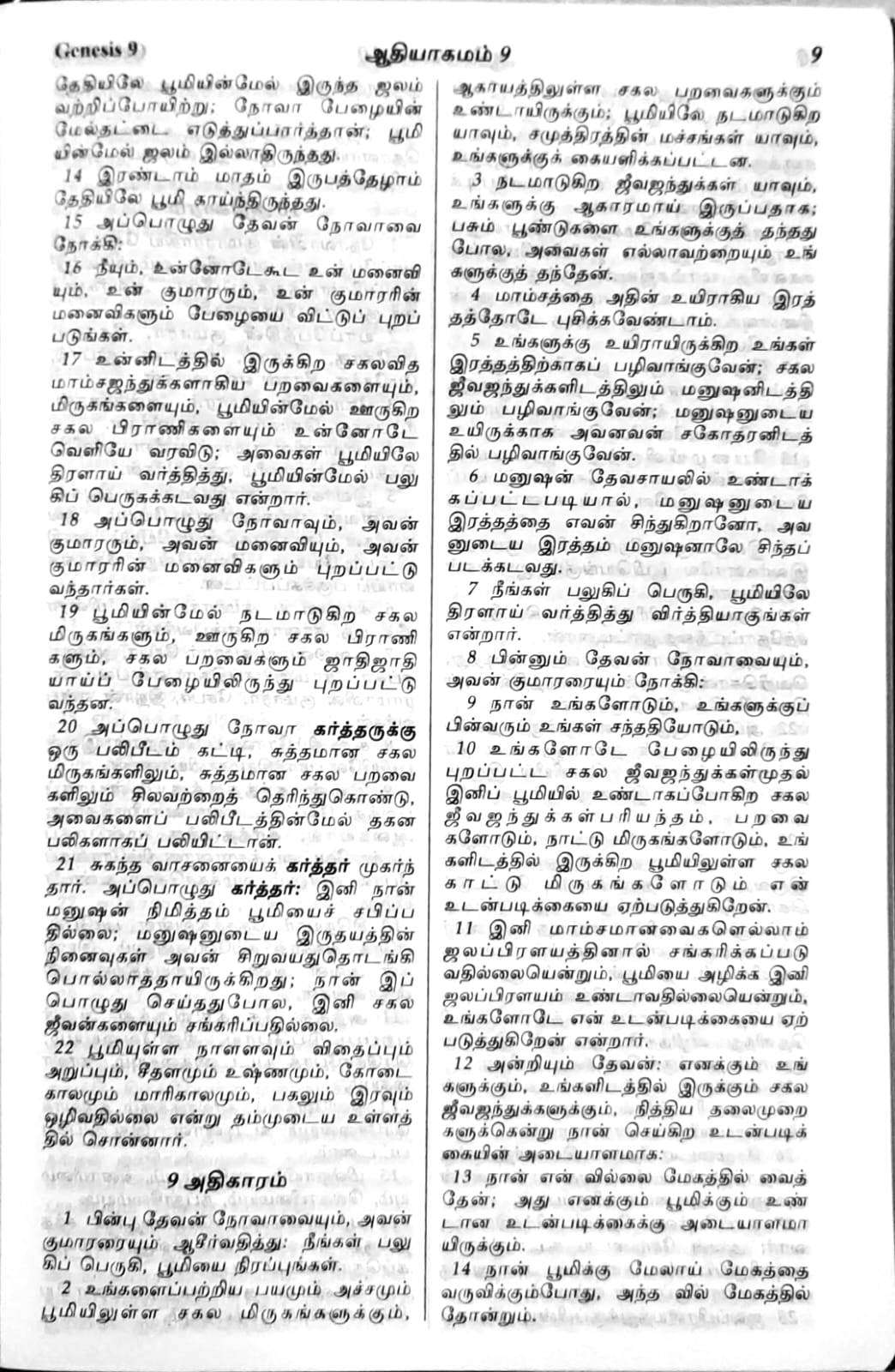 Tamil Bible Semi-Compact Red Letter Edition with Zipper Closure - Premium Brown Leatherette Cover