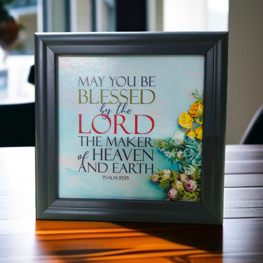 Bible Verse Frame Board | 5x5 Inch Size | High-Quality | Stand Frame's | Durable Design
