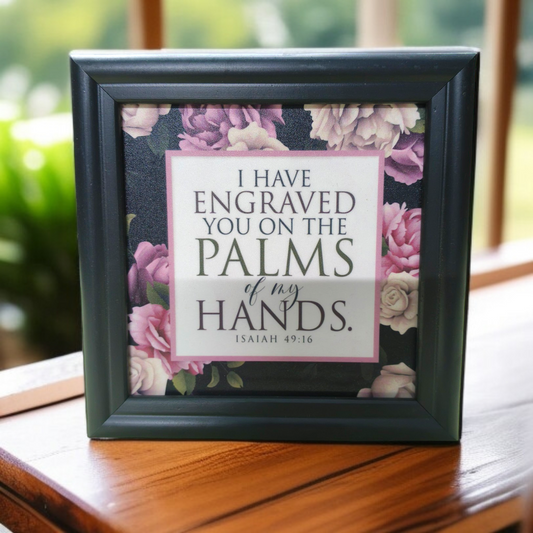 Bible Verse Frame Board | 5x5 Inch Size | High-Quality | Stand Frame's | Durable Design