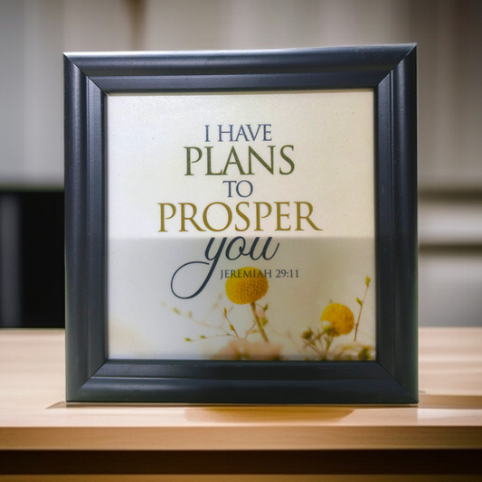 Bible Verse Frame Board | 5x5 Inch Size | High-Quality | Stand Frame's | Durable Design