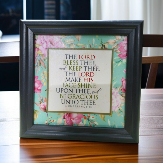 Bible Verse Frame Board | 5x5 Inch Size | High-Quality | Stand Frame's | Durable Design