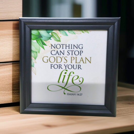 Bible Verse Frame Board | 5x5 Inch Size | High-Quality | Stand Frame's | Durable Design