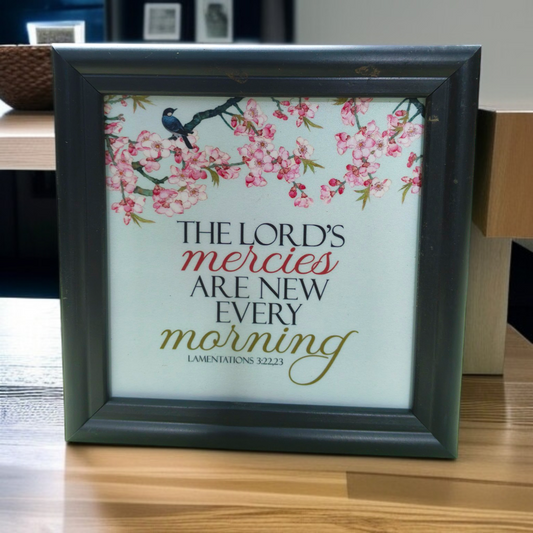 Bible Verse Frame Board | 5x5 Inch Size | High-Quality | Stand Frame's | Durable Design