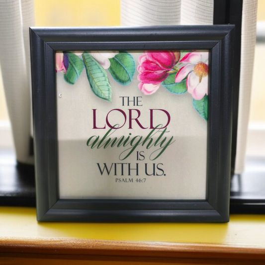 Hindi Bible Verse Frame Board | 5x5 Inch Size | High-Quality | Stand Frame's | Durable Design