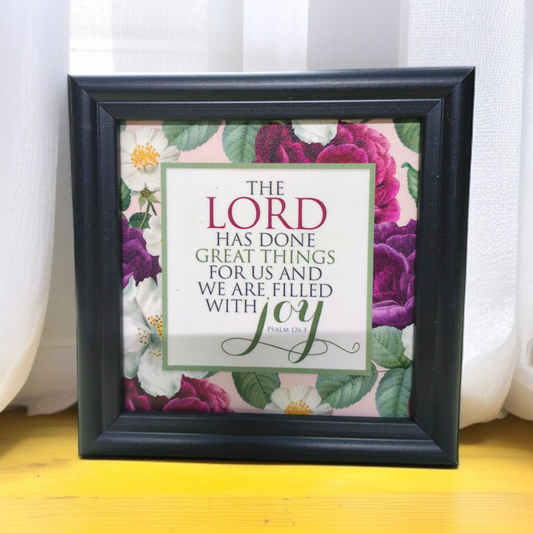 Bible Verse Frame Board | 5x5 Inch Size | High-Quality | Stand Frame's | Durable Design