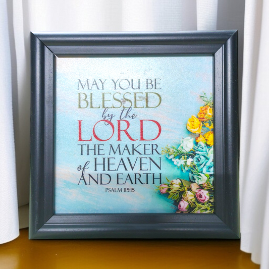 Bible Verse Frame Board | 5x5 Inch Size | High-Quality | Stand Frame's | Durable Design