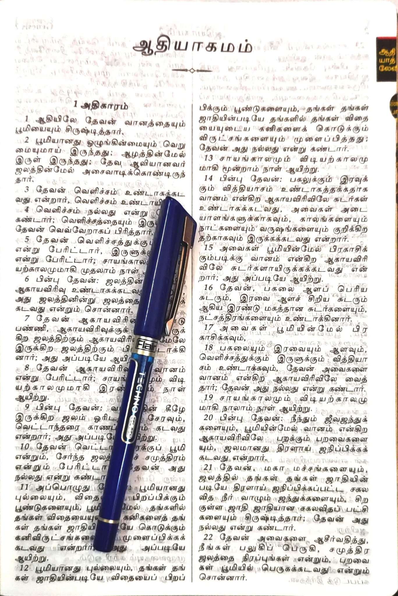 Tamil Bible Large Print Royal Size Edition - Premium Brown Leather Zip Cover