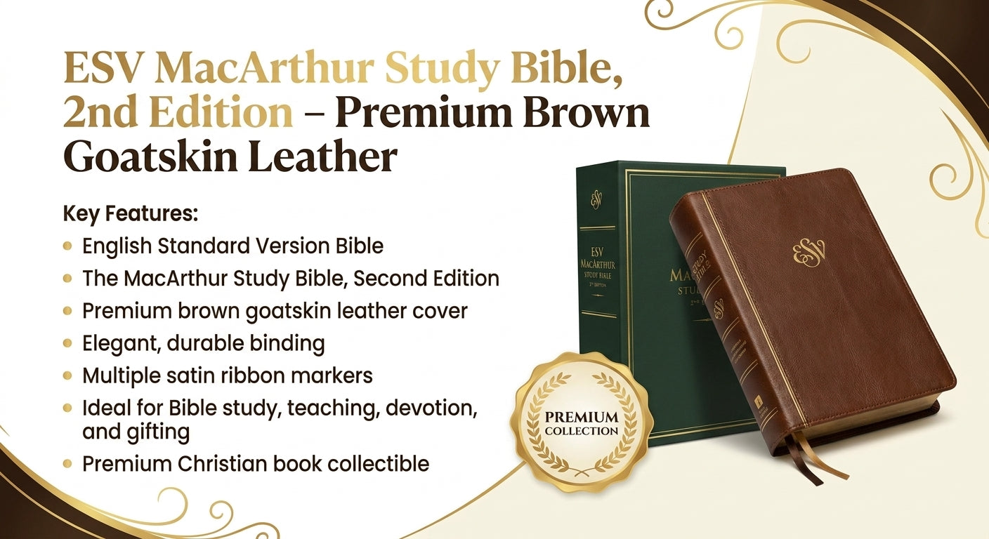 The MacArthur Study Bible, Second Edition (ESV) – Premier Collection, Brown Goatskin Leather