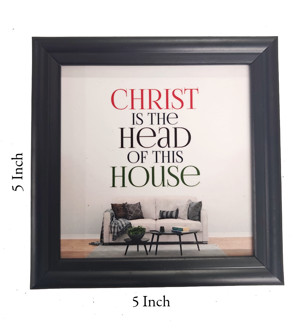 New 5x5 Inch English Bible Verse Frame Board – High-Quality, Durable, and Versatile Design