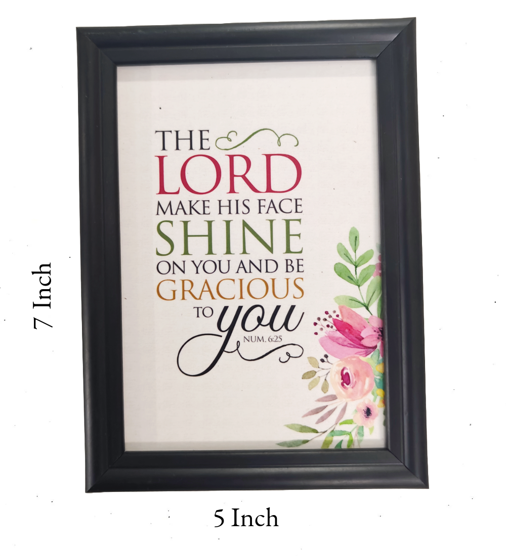 English Bible Verse Frame Board – 7x5 Inch Size, Premium High-Quality Design