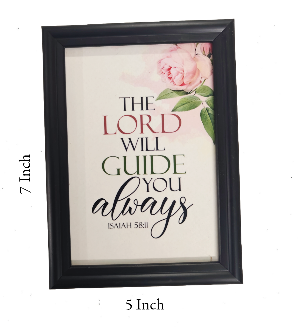 English Bible Verse Frame Board – 7x5 Inch Size, Premium High-Quality Design