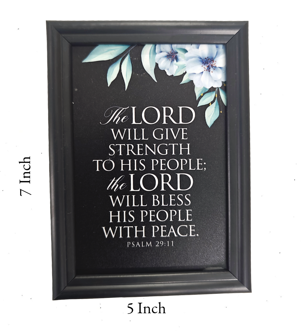 English Bible Verse Frame Board – 7x5 Inch Size, Premium High-Quality Design