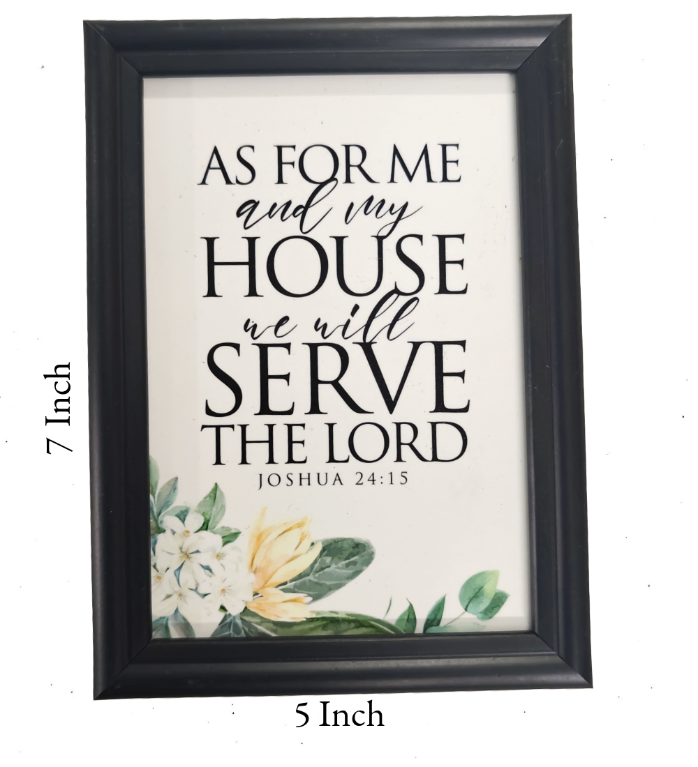 English Bible Verse Frame Board – 7x5 Inch Size, Premium High-Quality Design