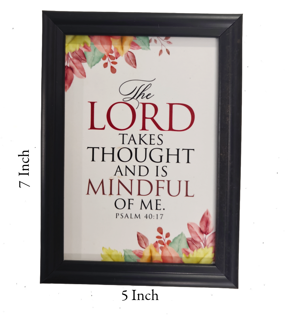 English Bible Verse Frame Board – 7x5 Inch Size, Premium High-Quality Design