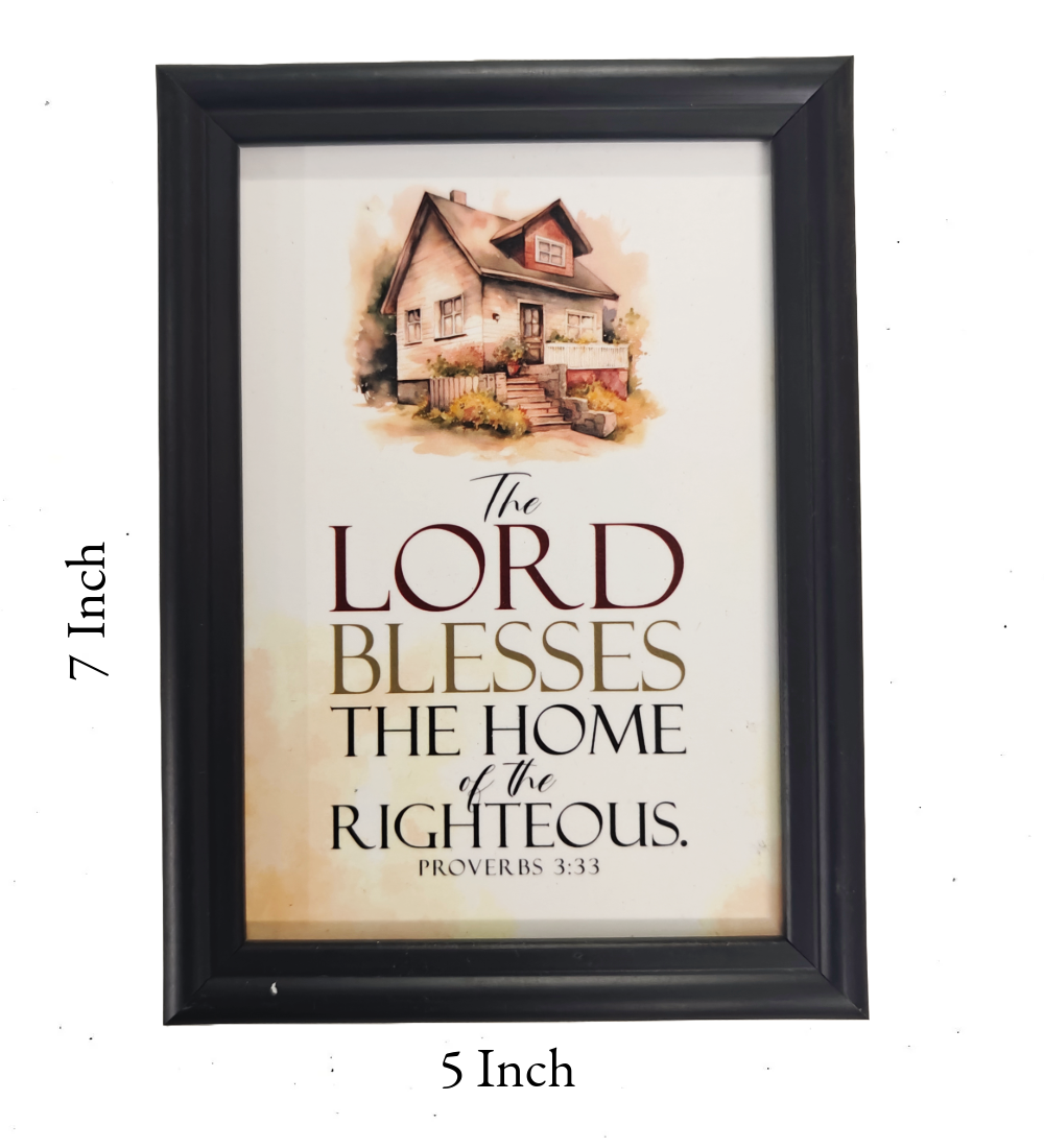 English Bible Verse Frame Board – 7x5 Inch Size, Premium High-Quality Design