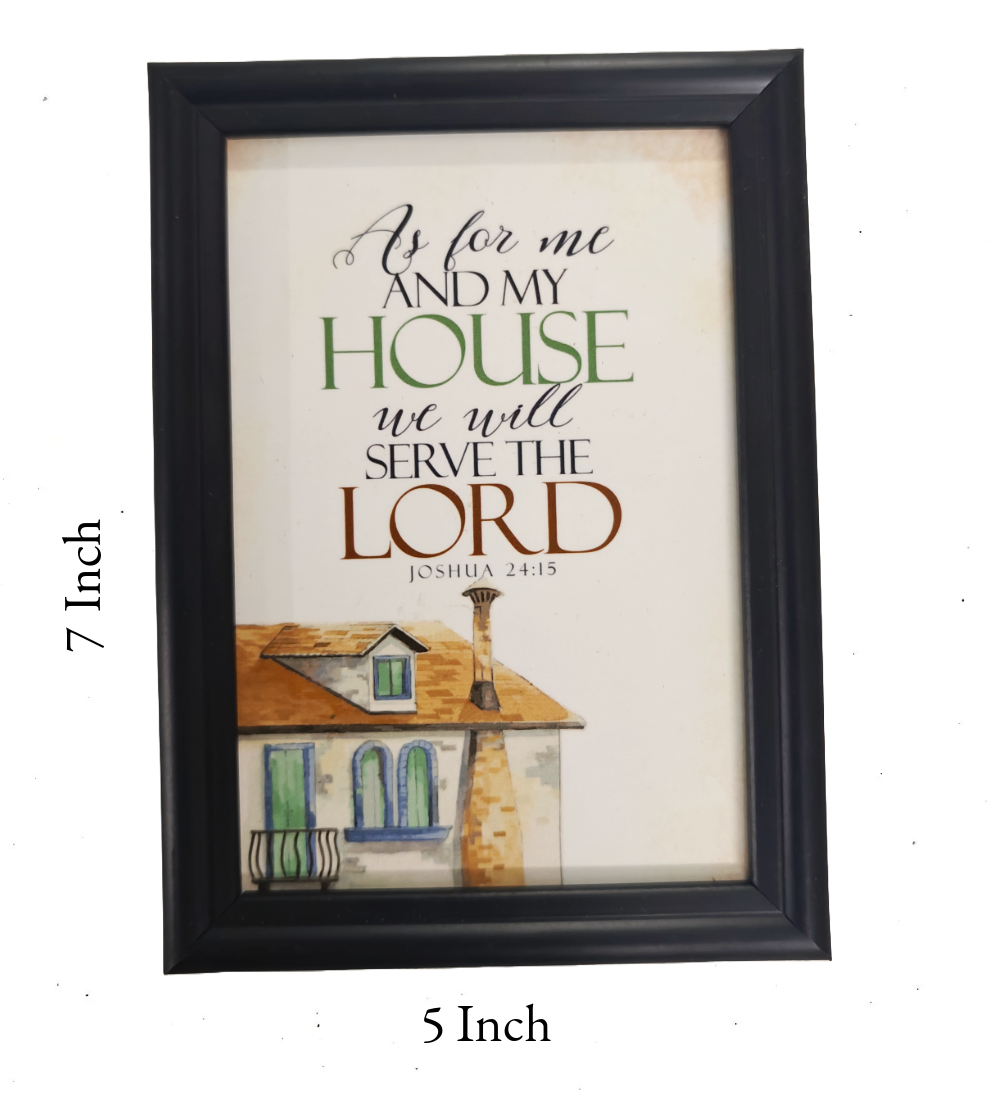 English Bible Verse Frame Board – 7x5 Inch Size, Premium High-Quality Design