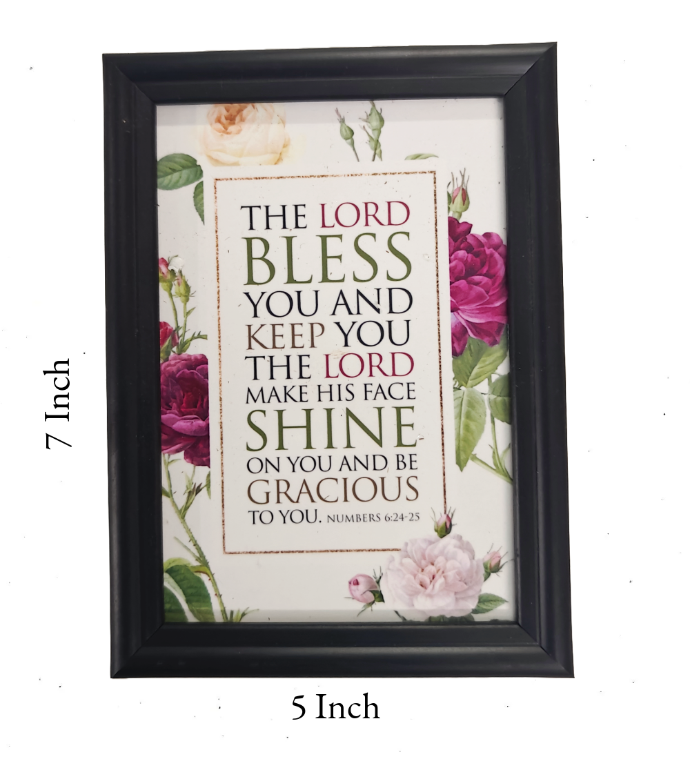 English Bible Verse Frame Board – 7x5 Inch Size, Premium High-Quality Design