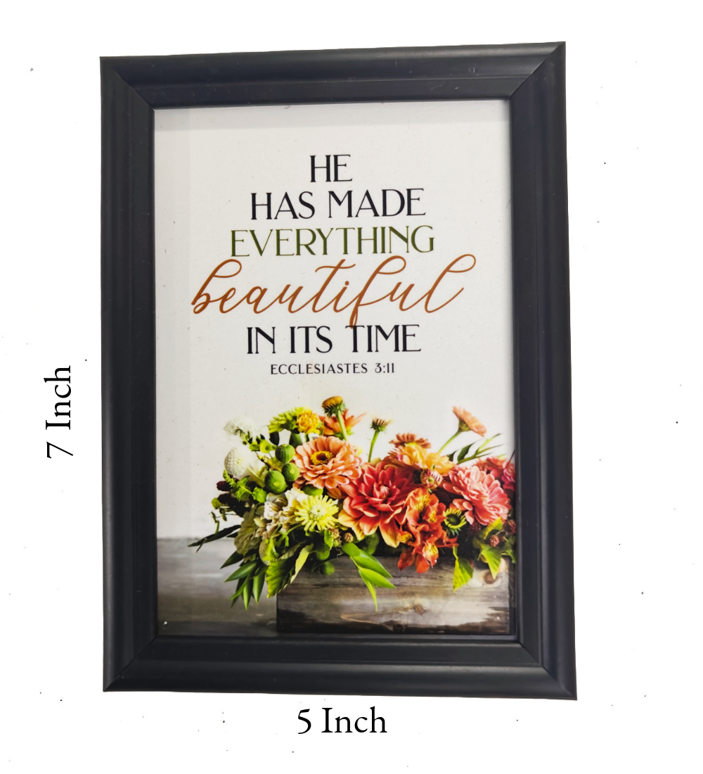 English Bible Verse Frame Board – 7x5 Inch Size, Premium High-Quality Design