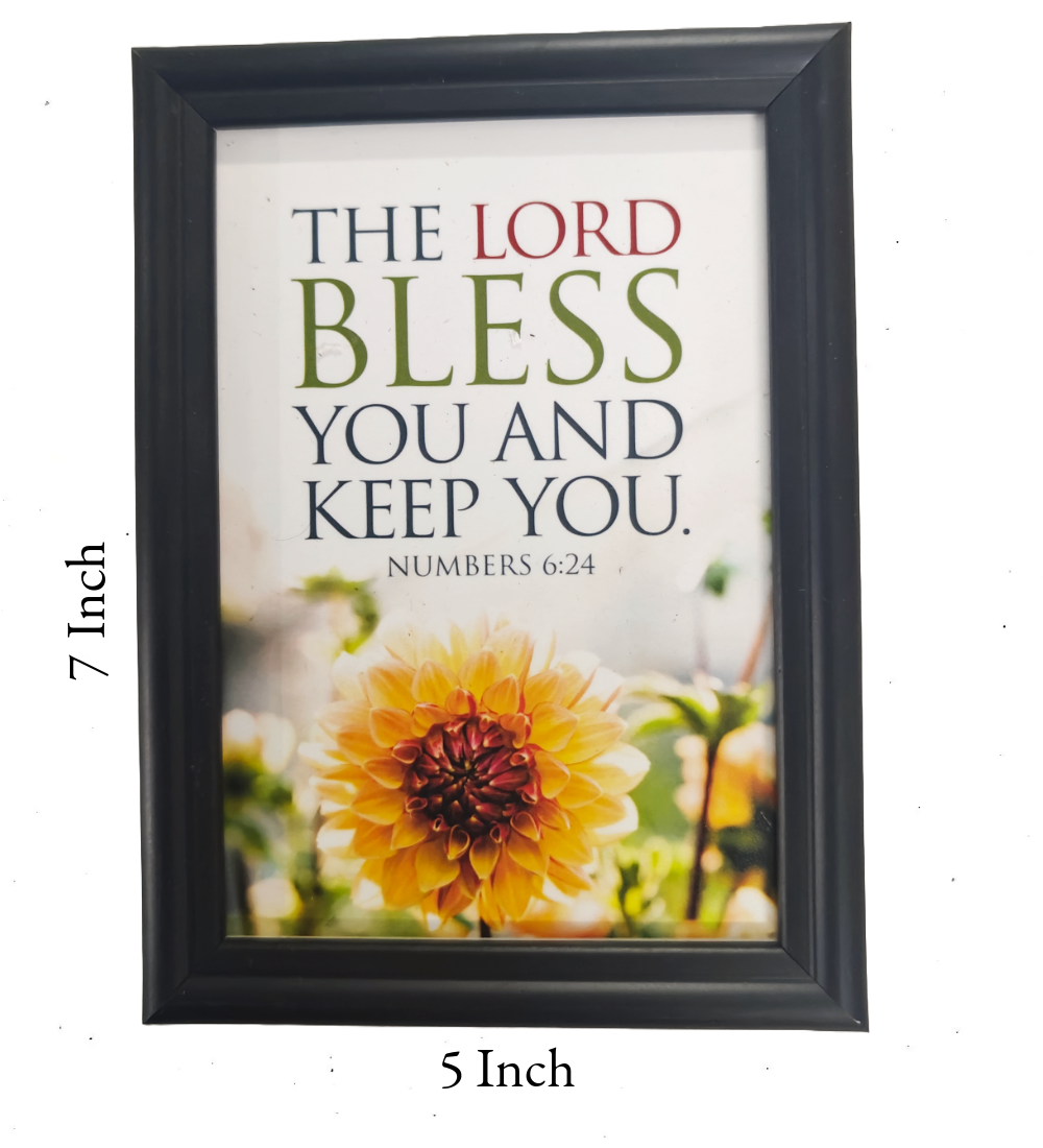 English Bible Verse Frame Board – 7x5 Inch Size, Premium High-Quality Design