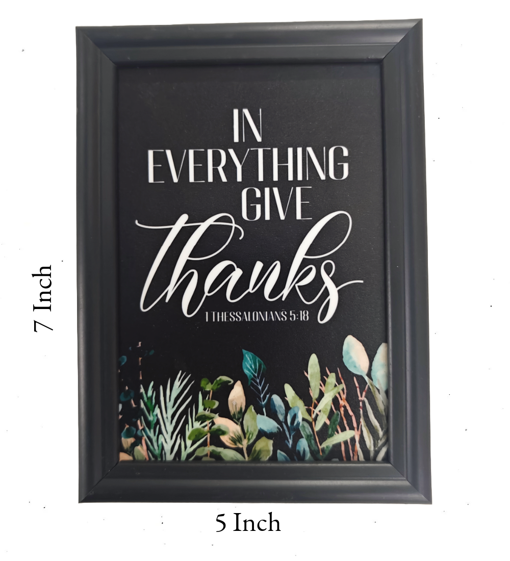 English Bible Verse Frame Board – 7x5 Inch Size, Premium High-Quality Design