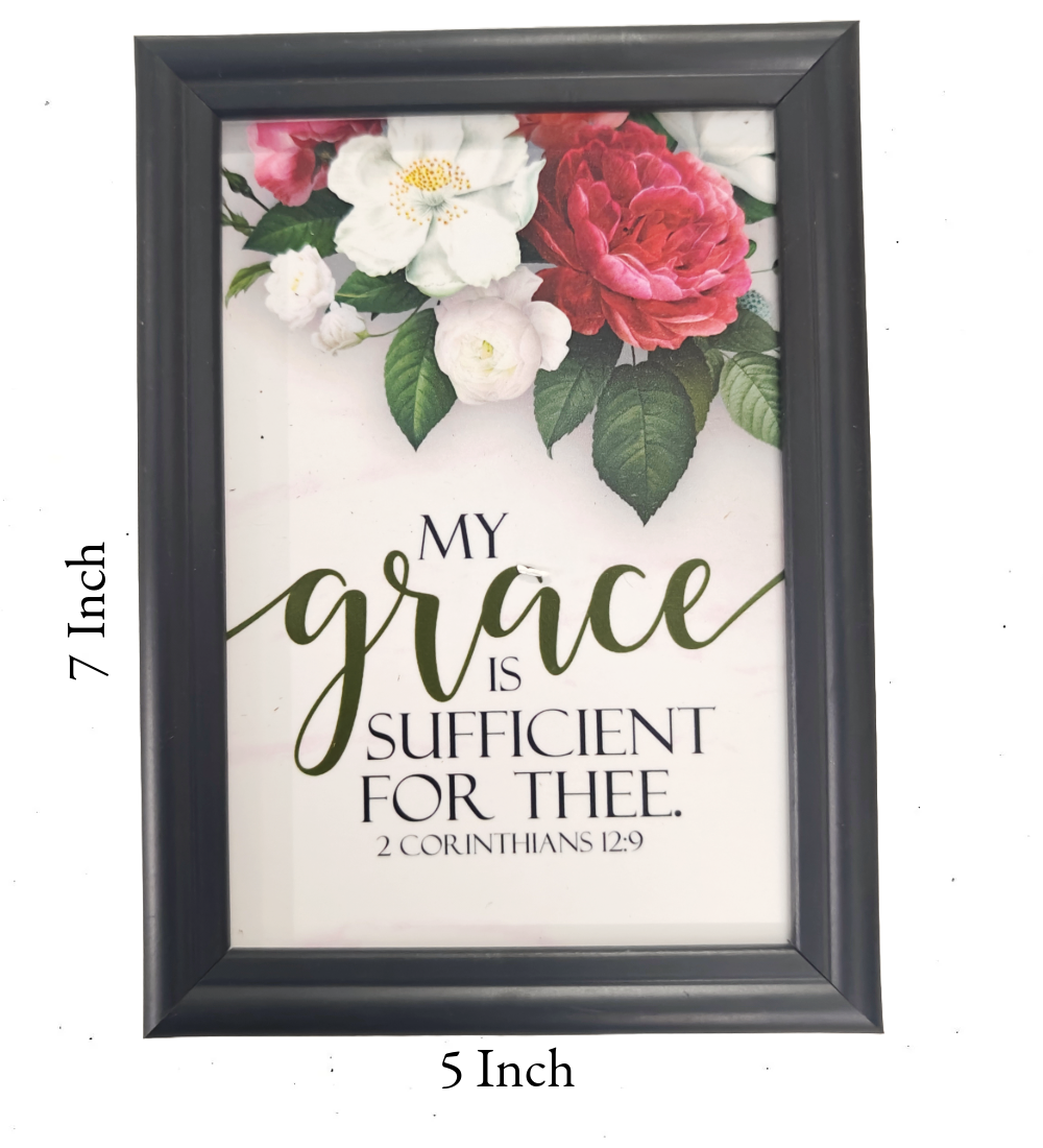 English Bible Verse Frame Board – 7x5 Inch Size, Premium High-Quality Design