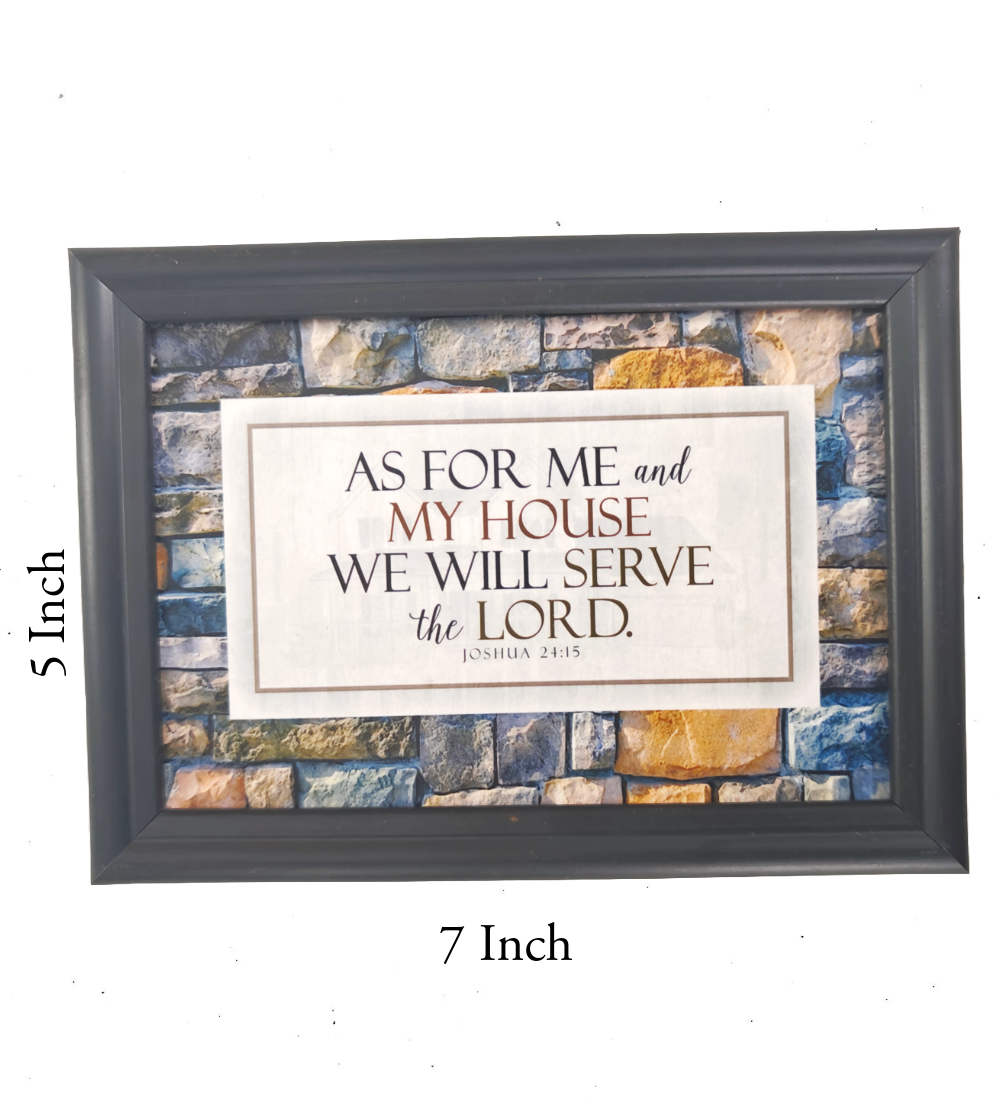 English Bible Verse Frame Board – 7x5 Inch Size, Premium High-Quality Design