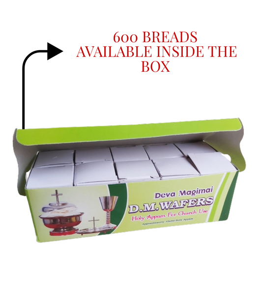 The Holy Communion Wafers | Communion Bread | 600 Appam Holy Communion Wafers | For The Lord Communion | 600 Wafers Available In The Box