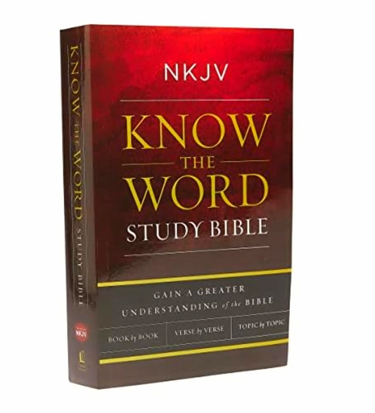 NKJV, Know The Word Study Bible | Hard Bound | Red Letter: Gain a greater understanding of the Bible | New Edition