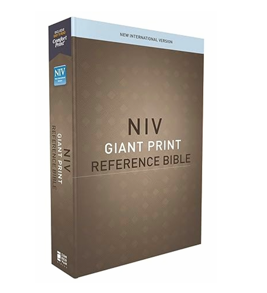 NIV Giant Print Reference | Holy Bible: New International Version | Hard Bound | Comfort Print | Reference Bible: Red Letter Edition | New Edition