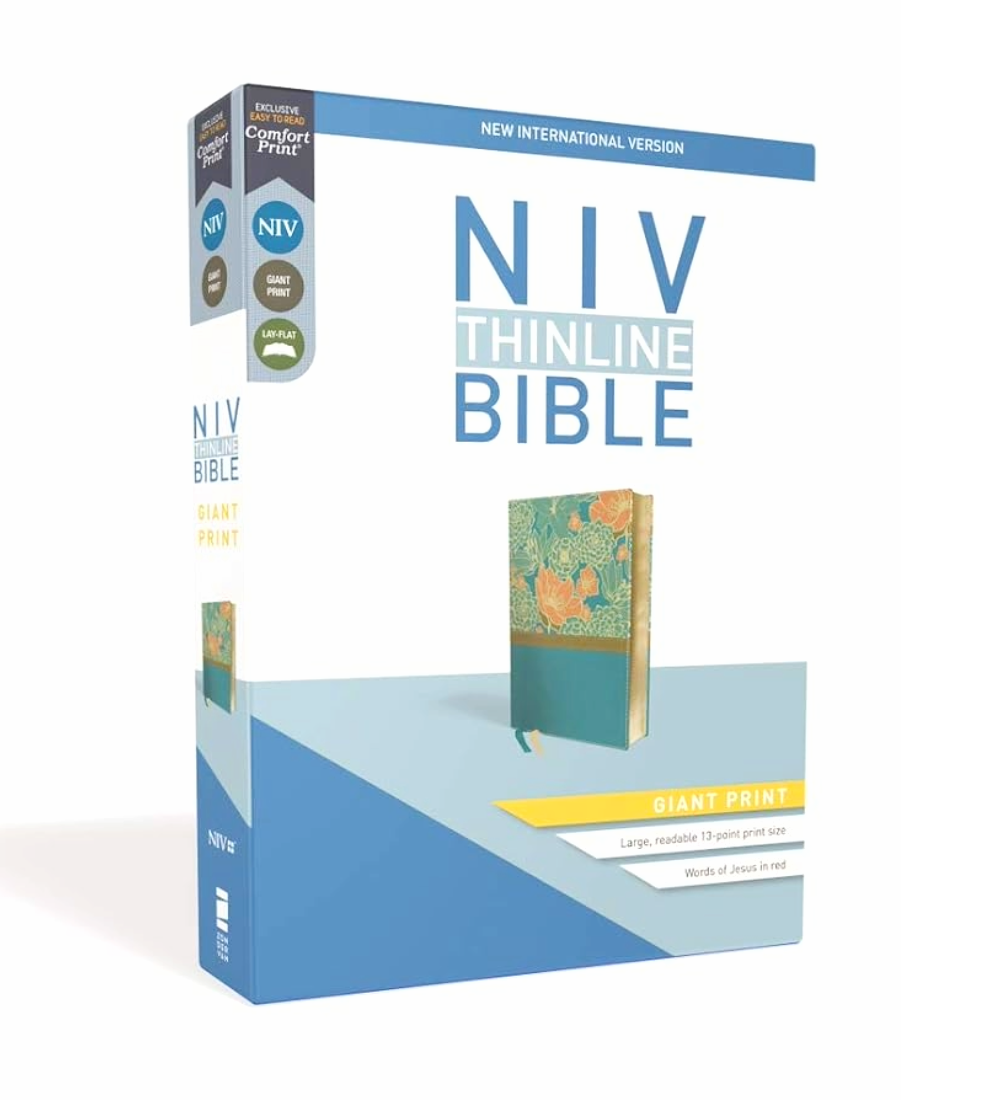 NIV Thinline Bible | Giant Print  | Thinline Giant Print | Imitation Leather | Red Letter Edition | New International Version | Turquoise | Leathersoft | New Edition