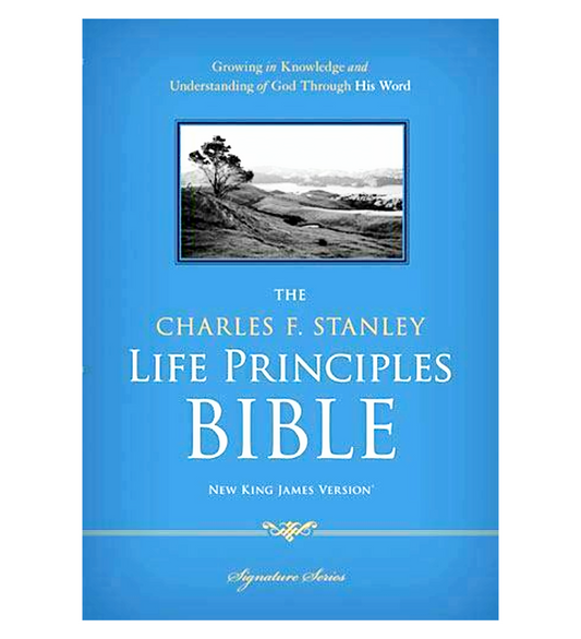 The Charles F. Stanley Life Principles Bible by Charles Stanley | New Edition | Brown Tan Soft Imitation Leather