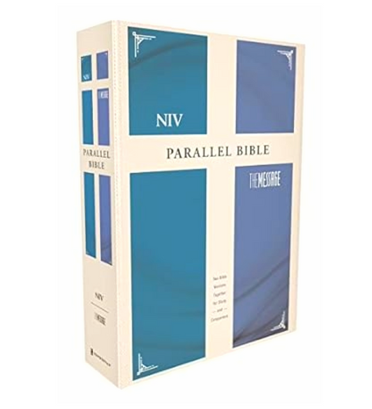 NIV & The Message Side-By-Side Bible | Attractive Design Bound |  New International Version  | Study Bible | New Edition