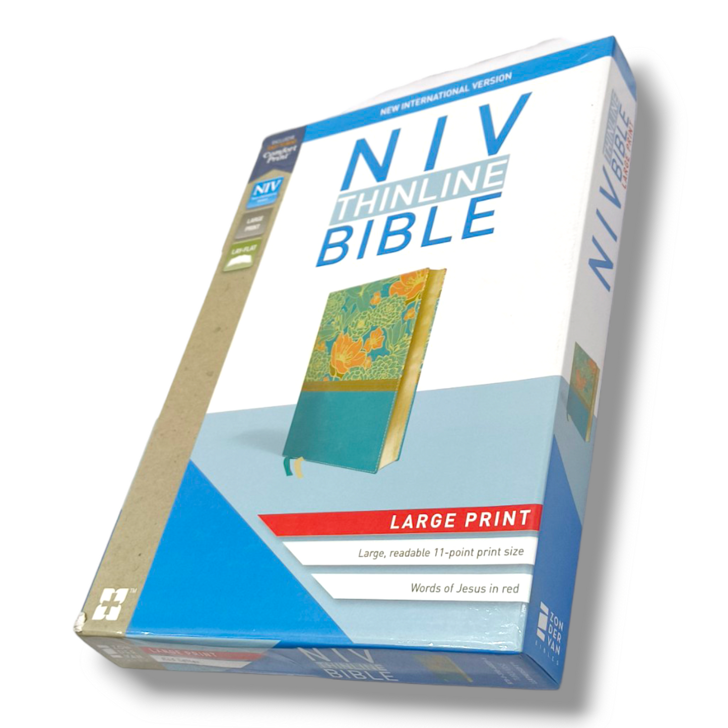 NIV Thinline Bible | Giant Print  | Thinline Giant Print | Imitation Leather | Red Letter Edition | New International Version | Turquoise | Leathersoft | New Edition