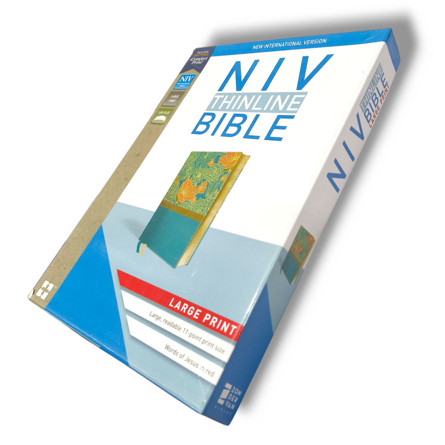 NIV Thinline Bible | Giant Print  | Thinline Giant Print | Imitation Leather | Red Letter Edition | New International Version | Turquoise | Leathersoft | New Edition